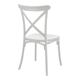 Scaun exterior Crossie, 43x53x88 cm - Alb