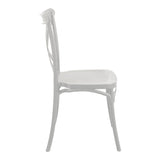 Scaun exterior Crossie, 43x53x88 cm - Alb
