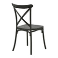 Scaun exterior Crossie, Negru, 43x53x88 cm, imagine ambient