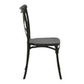 Scaun exterior Crossie, Negru, 43x53x88 cm, detaliu produs