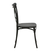 Scaun exterior Crossie, Negru, 43x53x88 cm, detaliu produs