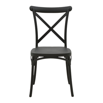 Scaun exterior Crossie, Negru, 43x53x88 cm, imagine produs 4
