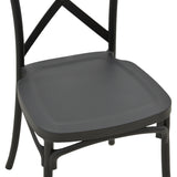 Scaun exterior Crossie, 43x53x88 cm - Scaun exterior Crossie, Negru, 43x53x88 cm, imagine produs 5
