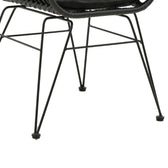 Scaun exterior Naoki, Negru, 55x58x79 cm, foto produs 11