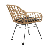 Scaun exterior Naoki, Negru, 55x58x79 cm, foto produs