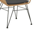 Scaun exterior Naoki, Negru, 55x58x79 cm, foto produs 6
