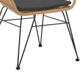Scaun exterior Naoki, Negru, 55x58x79 cm, foto produs 6