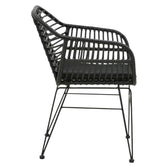 Scaun exterior Naoki, Negru, 55x58x79 cm, foto produs 8