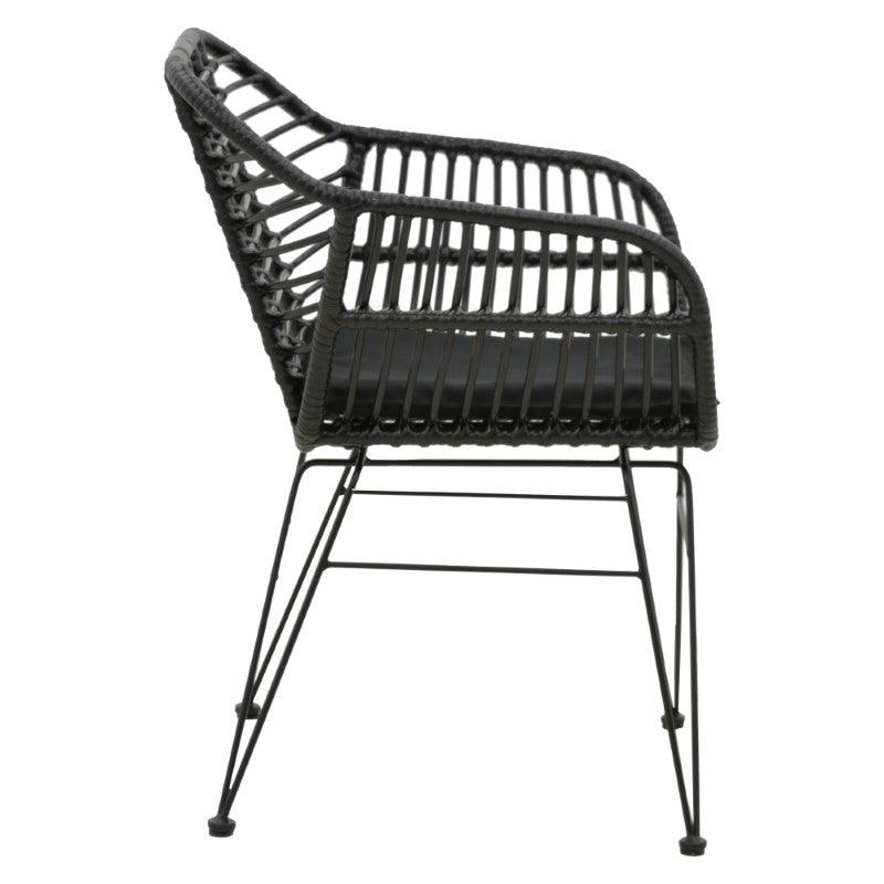 Scaun exterior Naoki, Negru, 55x58x79 cm, foto produs 8