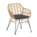 Scaun exterior Naoki, Negru, 55x58x79 cm, foto produs 12