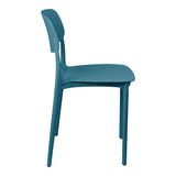 Scaun stivuibil Berdian, mint, polipropilena, Diverse culori, 38x49x79 cm - Albastru