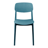 Scaun stivuibil Berdian, mint, polipropilena, Diverse culori, 38x49x79 cm - Albastru