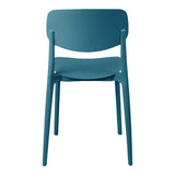 Scaun stivuibil Berdian, mint, polipropilena, Diverse culori, 38x49x79 cm - Albastru