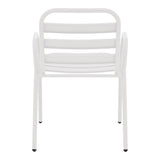 Scaun exterior Sussie, metal si aluminiu, 45x62x76 cm - Alb