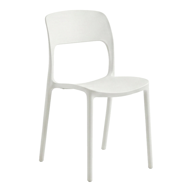 Scaun exterior Zanna stackable, Alb, 40x53x78 cm