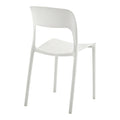 Scaun exterior Zanna stackable, Alb, 40x53x78 cm, imagine ambient