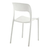 Scaun exterior Zanna stackable, 40x53x78 cm - Scaun exterior Zanna stackable, Alb, 40x53x78 cm, imagine ambient
