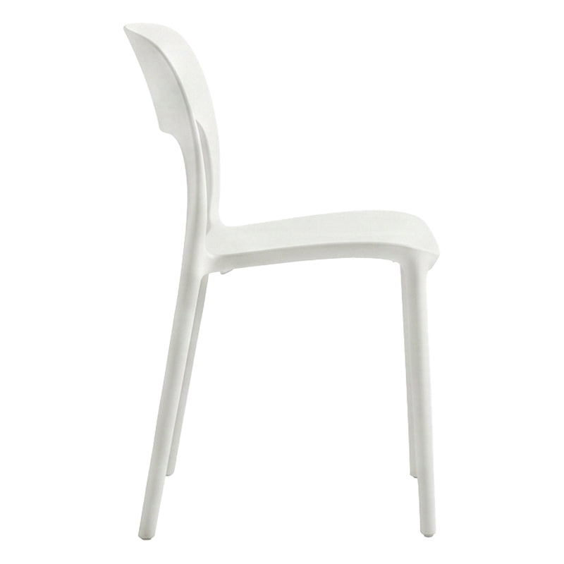 Scaun exterior Zanna stackable, Alb, 40x53x78 cm, detaliu produs