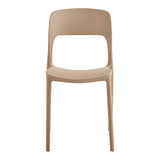 Scaun exterior Zanna stackable, 40x53x78 cm - Cappuccino