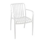 Scaun exterior Zoi, Diverse culori, 58x54x80 cm - Alb