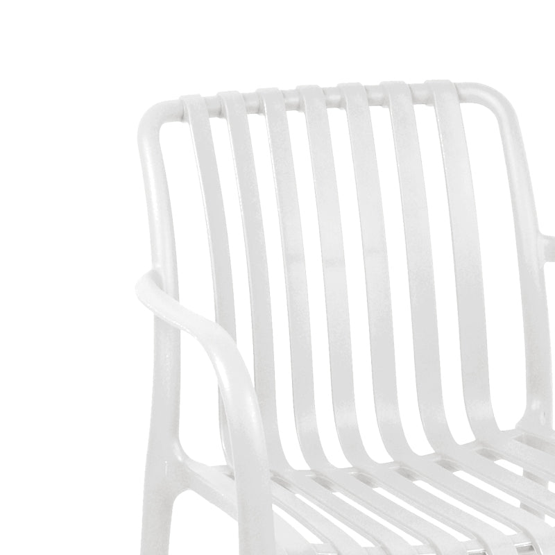 Scaun exterior Zoi, Diverse culori, 58x54x80 cm - Alb