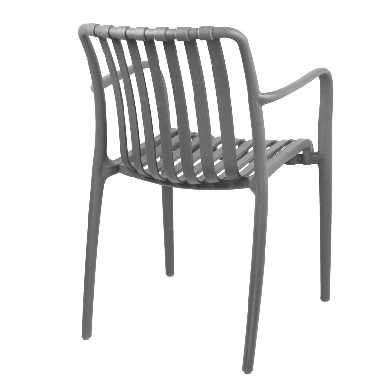 Scaun exterior Zoi, Diverse culori, 58x54x80 cm - Gri Inchis