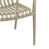 Scaun exterior Zoi, Diverse culori, 58x54x80 cm - Natural