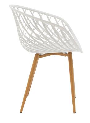 Scaun Ezra, 62x42x82 cm - Alb