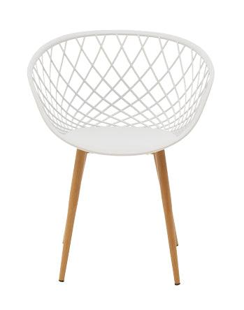Scaun Ezra, 62x42x82 cm - Alb