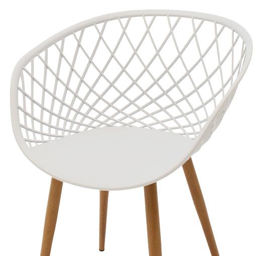 Scaun Ezra, 62x42x82 cm - Alb