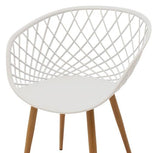 Scaun Ezra, 62x42x82 cm - Alb