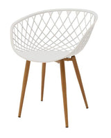 Scaun Ezra, 62x42x82 cm - Alb