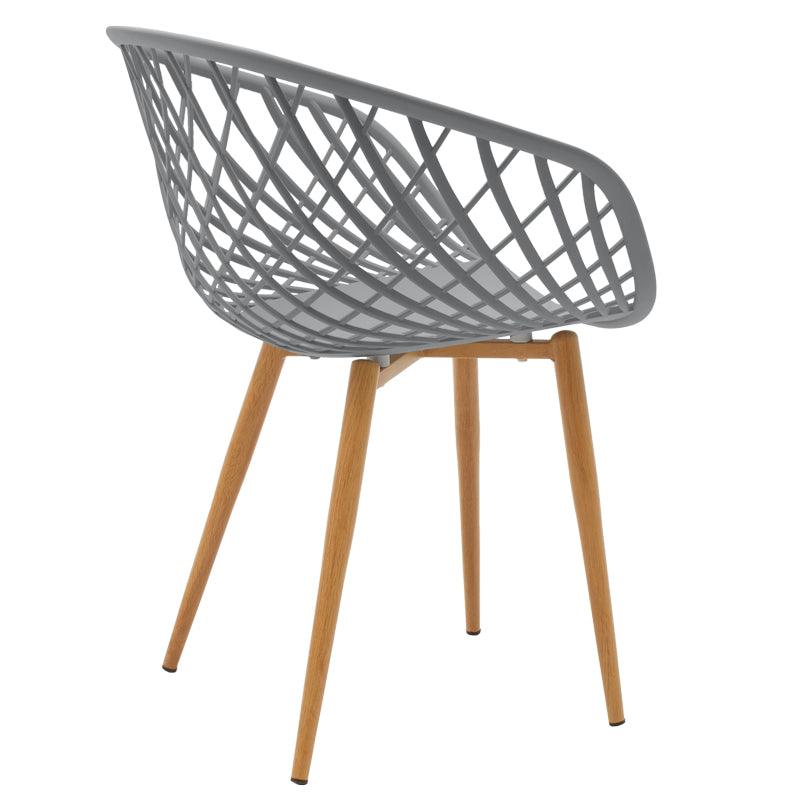 Scaun Ezra, 62x42x82 cm - Gri