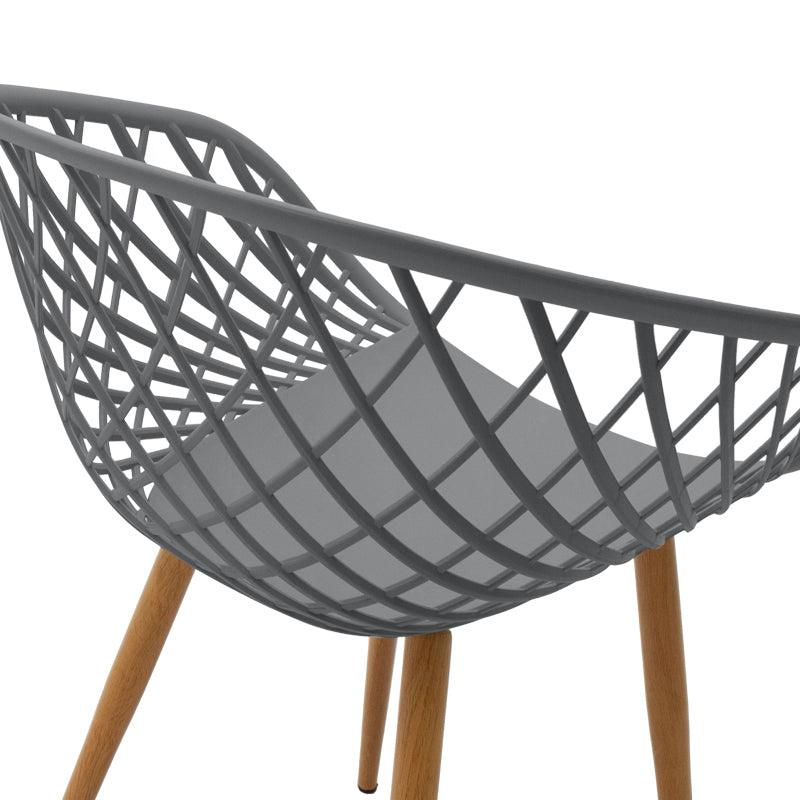 Scaun Ezra, 62x42x82 cm - Gri