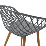 Scaun Ezra, 62x42x82 cm - Gri