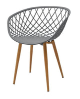 Scaun Ezra, 62x42x82 cm - Gri
