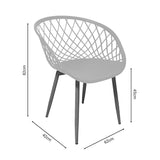 Scaun Ezra, 62x42x82 cm - Multicolor
