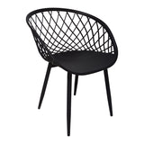 Scaun Ezra, 62x42x82 cm - Negru