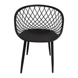 Scaun Ezra, 62x42x82 cm - Negru