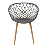 Scaun Ezra, Metal, 63x56x82 cm - Antracit