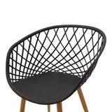 Scaun Ezra, Metal, 63x56x82 cm - Antracit