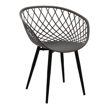 Scaun Ezra, picioare negre, 63x56x82 cm