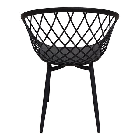 Scaun Ezra, picioare negre, 63x56x82 cm