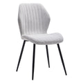 Scaun Fersity material alb-picior metalic negru 48x56,5x85,5cm