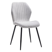 Scaun Fersity material alb-picior metalic negru 48x56,5x85,5cm