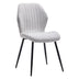 Scaun Fersity material alb-picior metalic negru 48x56,5x85,5cm