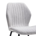 Scaun Fersity material alb-picior metalic, negru, 48x57x86 cm, imagine suplimentara