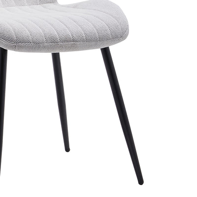 Scaun Fersity material alb-picior metalic, negru, 48x57x86 cm, perspectiva suplimentara