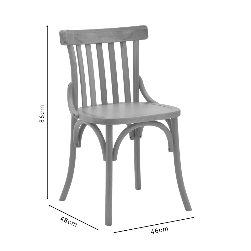 Scaun Flisbie lemn Natural de fag, 46x48x86 cm, foto produs 12