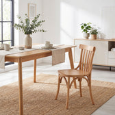 Scaun Flisbie lemn Natural de fag, 46x48x86 cm, imagine suplimentara